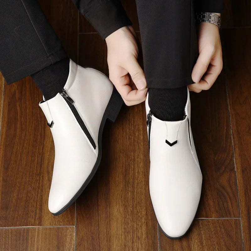 Alexander Side Zip Ankle Boots | Pointed Toe Ankle Boots