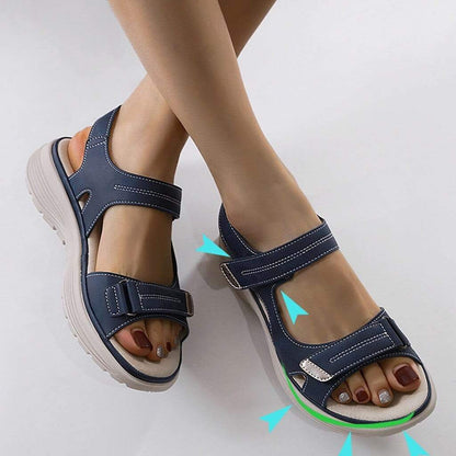 Women's sandals – Open toe – Adjustable straps – Ergonomic non-slip sole